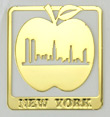 Big Apple bookmark